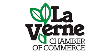 La Verne Chamber of Commerce logo with green leaf accents